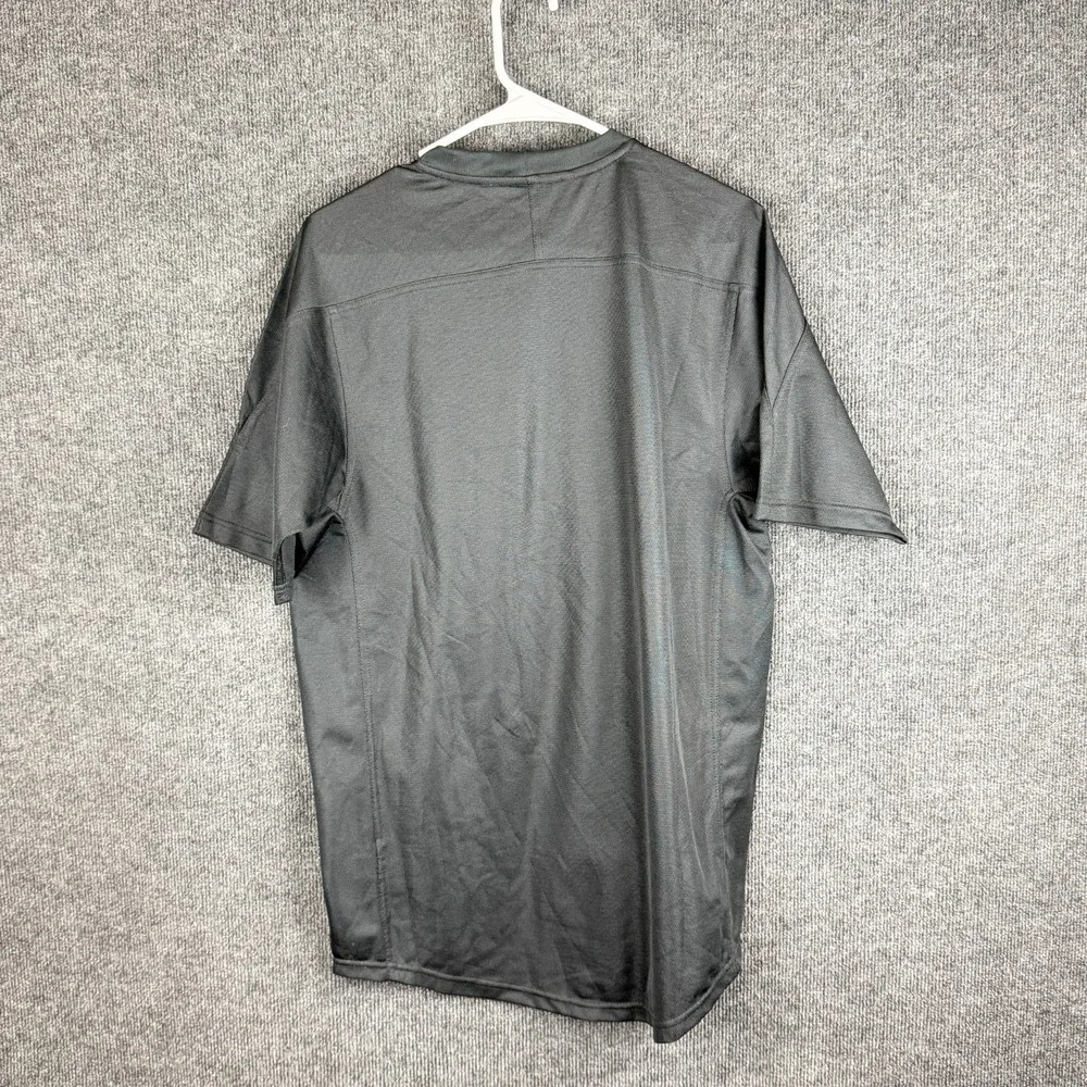 Nike Shirt Mens Medium M Black Short Sleeve Performance Athletic Pique Running